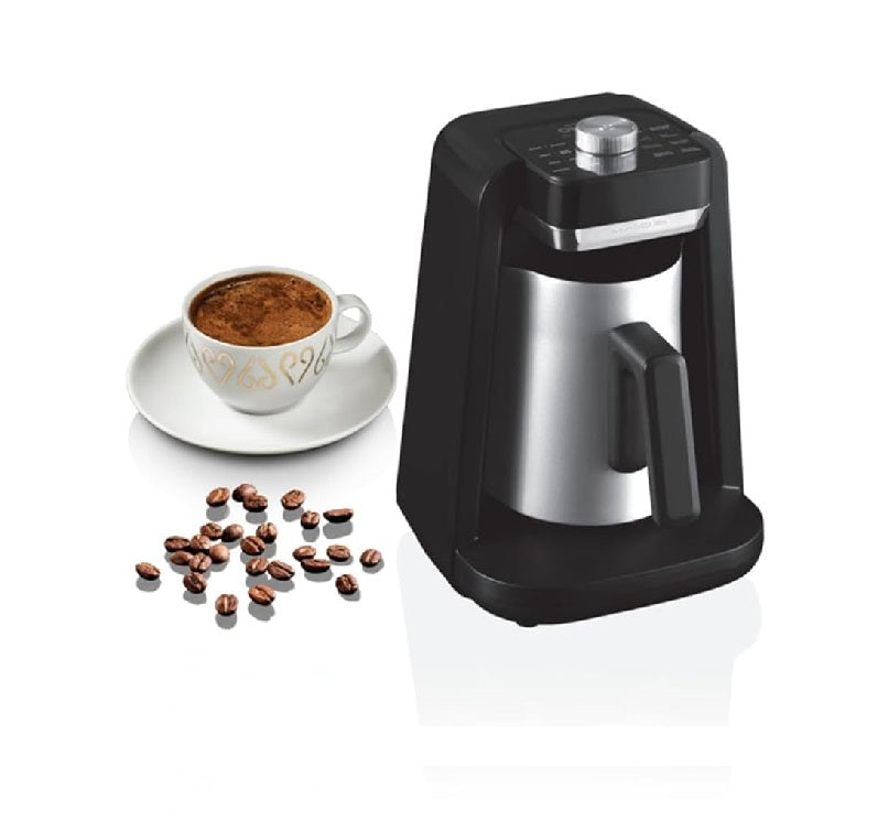 Macchina Per Caffè Turco Arzum OKKA RICH SPIN PRO | 8 Modalità Con Caraffa Agitatrice | Fino A 5 Tazzine | Cromata