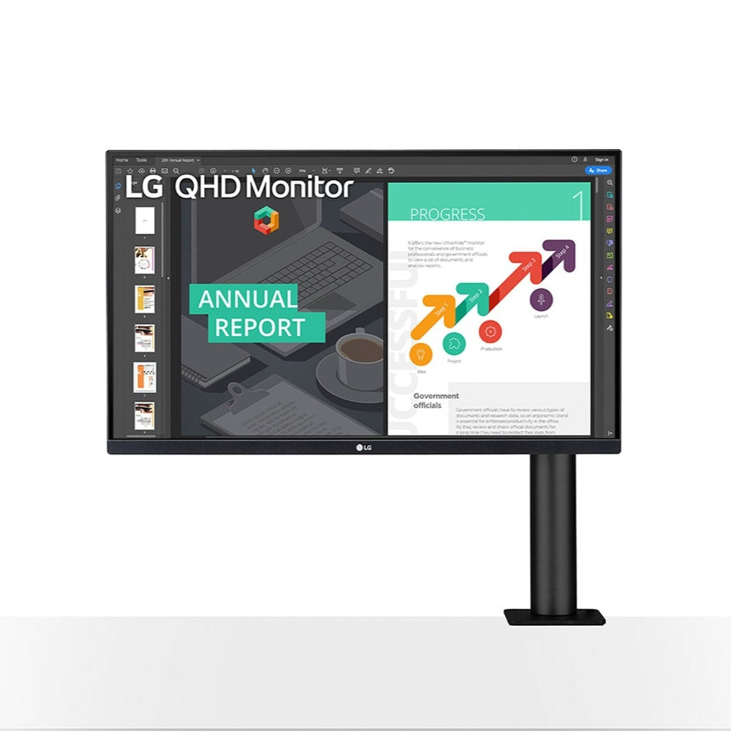 LG 27QN880-B 27'' QHD Ergo IPS Monitor with USB Type-C™ – GrandStores Saudi  Arabia