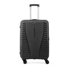 VIP QUEST PLUS 8 Wheel Hard Trolley Flushed TSA Lock M-65cm 3.7kg (BLACK)