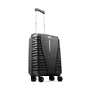 VIP QUEST PLUS 8 Wheel Hard Trolley Flushed TSA Lock (Cabin Size) Small-55cm 2.8kg (BLACK)