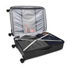حقيبة أمتعة VIP Locus-Max ذات 8 عجلات صلبة بقفل TSA قابلة للتوسيع متوسطة - 67 سم 3.7 كجم (أسود)