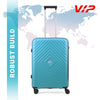 VIP Unisex Quad Hard Shell Spinner Wheels Luggage, ICE BLUE,44.5 x 52 x 66-M