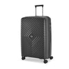VIP Unisex Quad Hard Shell Spinner Wheels Luggage, BLACK, 30x51x76-L