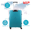 VIP Unisex Quad Hard Shell Spinner Wheels Luggage, ICE BLUE, 30x51x76-L