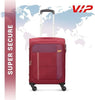 VIP TORONTO PLUS 4Wheel, Soft Luggage , TSA, Expandable , S-55 SMALL (RED)