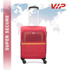 VIP EVOLVE PLUS 4Wheel, Soft Luggage , TSA, Expandable , S-55-SMALL (RED)