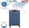 VIP TORONTO PLUS 4Wheel, Soft Luggage , TSA, Expandable , M-69-MEDIUM (Blue)