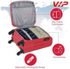 VIP EVOLVE PLUS 4Wheel, Soft Luggage , TSA, Expandable , S-55-SMALL (RED)