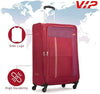 VIP TORONTO PLUS 4Wheel, Soft Luggage , TSA, Expandable , L-79-LARGE (RED)