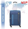 VIP TORONTO PLUS 4Wheel, Soft Luggage , TSA, Expandable , M-69-MEDIUM (Blue)