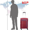 VIP TORONTO PLUS 4Wheel, Soft Luggage , TSA, Expandable , M-69-MEDIUM (RED)