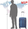 VIP TORONTO PLUS 4Wheel, Soft Luggage , TSA, Expandable , M-69-MEDIUM (Blue)