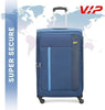 VIP TORONTO PLUS 4Wheel, Soft Luggage , TSA, Expandable , L-79-MEDIUM (Blue)