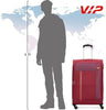 VIP TORONTO PLUS 4Wheel, Soft Luggage , TSA, Expandable , L-79-LARGE (RED)