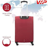 VIP TORONTO PLUS 4Wheel, Soft Luggage , TSA, Expandable , M-69-MEDIUM (RED)