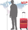 VIP EVOLVE PLUS 4Wheel, Soft Luggage , TSA, Expandable , S-55-SMALL (RED)