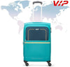 VIP EVOLVE PLUS 4Wheel, Soft Luggage , TSA, Expandable , M-69-Medium (BLUE)