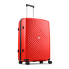 VIP Unisex Quad Hard Shell Spinner Wheels Luggage, Red, Large 30x51x76 cm…