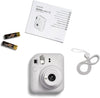 Instax Mini 12 Instant Film Camera Clay White + Pack 10 Film