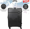 VIP CityScape Plus 8 Wheel Hard Luggage TSA Lock Large-79cm 4.2kg (Black)