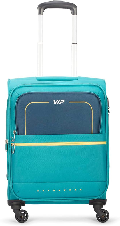 VIP EVOLVE PLUS 4Wheel, Soft Luggage , TSA, Expandable , M-69-Medium (BLUE)