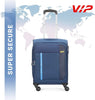 VIP TORONTO PLUS 4Wheel, Soft Luggage , TSA, Expandable , S-55-Small (Blue)