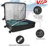 VIP CityScape Plus 8 Wheel Hard LuggageTSA Lock (Cabin Size) Small-55cm 2.7kg (Black)