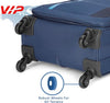 VIP TORONTO PLUS 4Wheel, Soft Luggage , TSA, Expandable , S-55-Small (Blue)