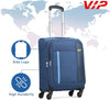 VIP TORONTO PLUS 4Wheel, Soft Luggage , TSA, Expandable , S-55-Small (Blue)