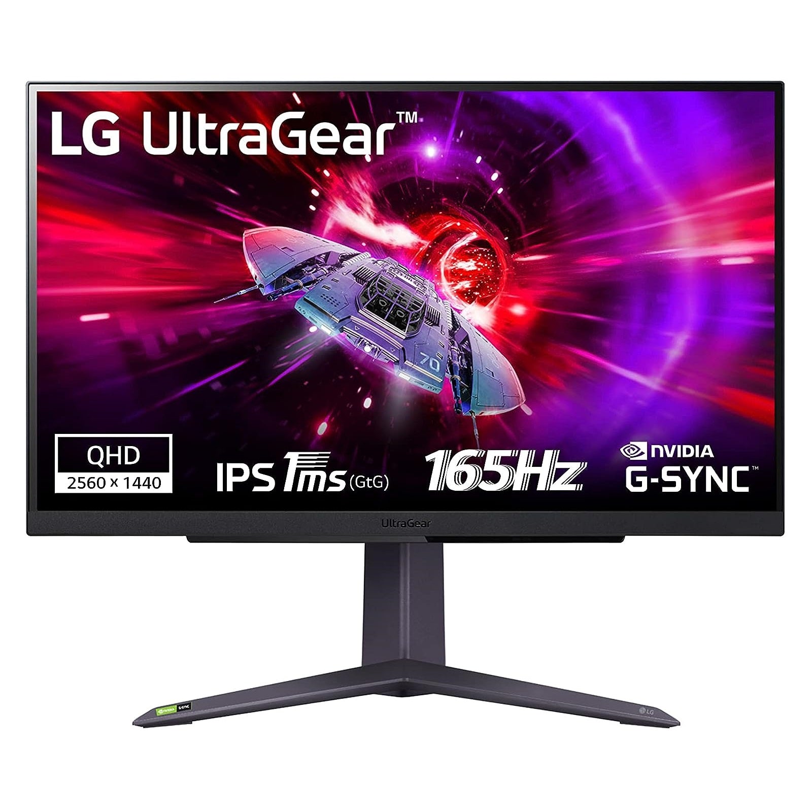 LG 27GR75Q-B 27” UltraGear QHD Gaming Monitor 165Hz 1ms IPS