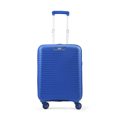 VIP Karl Plus Expandable 8 Wheel Hard Luggage TSA Lock Expandable (Cabin Size) Small-55cm 2.8kg (Blue)