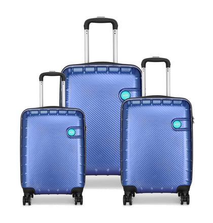 VIP LISBON 8W Hard Trolley-3PCS SET (BLUE)