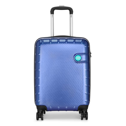 VIP LISBON 8 Wheel Hard Trolley (Cabin Size) Small 55cm 2.8kg (Blue)