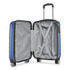 VIP LISBON 8 Wheel Hard Trolley (Cabin Size) Small 55cm 2.8kg (Blue)