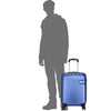 VIP LISBON 8 Wheel Hard Trolley (Cabin Size) Small 55cm 2.8kg (Blue)