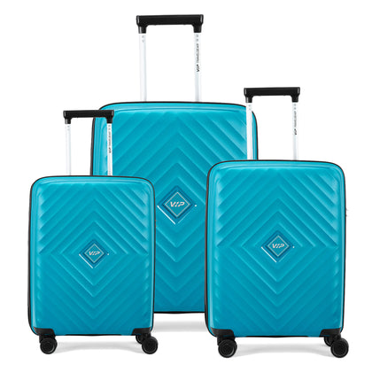 VIP QUAD 8W Hard Trolley-3PCS SET (ICE BLUE)