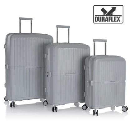 HEYS AIRLITE 8Wheel,Hard Trolley,TSA, Expandable, 3Pcs Set (Grey)