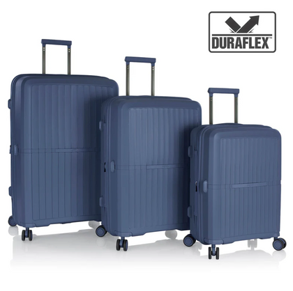 HEYS AIRLITE 8Wheel,Hard Trolley,TSA, Expandable, 3Pcs Set (BLUE)