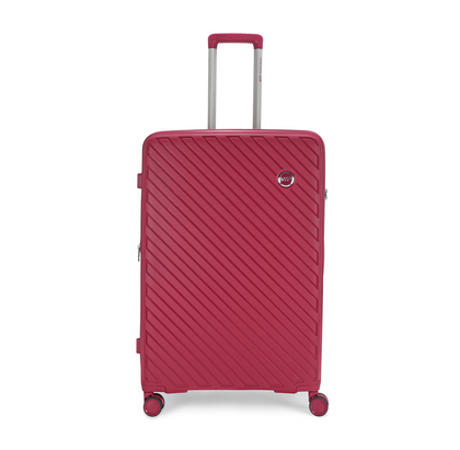 HAZE PLUS 8Wheel,Hard Trolley, TSA, Expandable, S-56cm(RED)