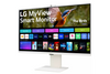 LG (32SR85U-W) MyView Smart Monitor 32-inch 4K UHD (3840x2160), IPS Display, webOS 23, USB Type-C 90W PD, Built-in FHD Webcam & Speaker, HDR 10, AirPlay 2, Screen Share, Bluetooth, White