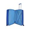 HAZE PLUS 8Wheel,Hard Trolley, TSA, Expandable, S-56cm(BLUE)