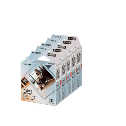 FUJIFILM Instax Square Sunset Film - (50 Film Sheet)