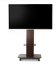 EMDICO (YW01) - Wooden Flat TV Floor Rolling TV Stand for 32-65 inch TVs