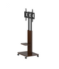 EMDICO (YW01) - Wooden Flat TV Floor Rolling TV Stand for 32-65 inch TVs