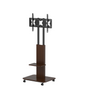 EMDICO (YW01) - Wooden Flat TV Floor Rolling TV Stand for 32-65 inch TVs