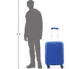 VIP Karl Plus Expandable 8 Wheel Hard Luggage TSA Lock Expandable (Cabin Size) Small-55cm 2.8kg (Blue)