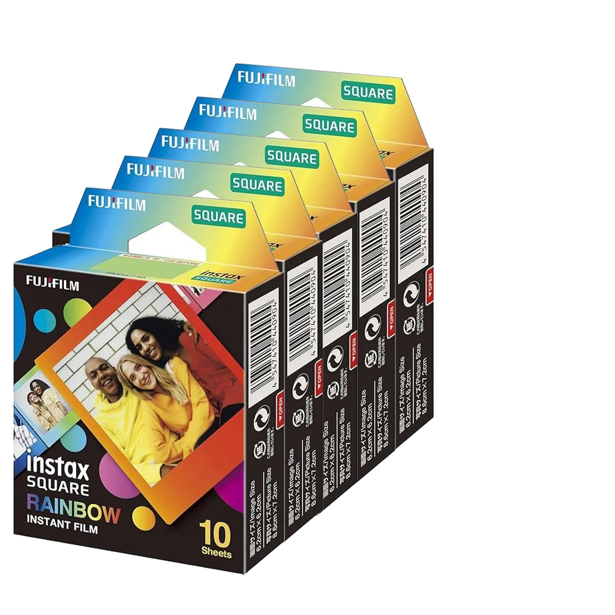 FUJIFILM Instax Square Rainbow Film – 50 Sheets – GrandStores Saudi Arabia