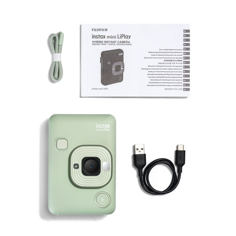 INSTAX Mini LIPLAY Hybrid Instant Camera - (Matcha Green)