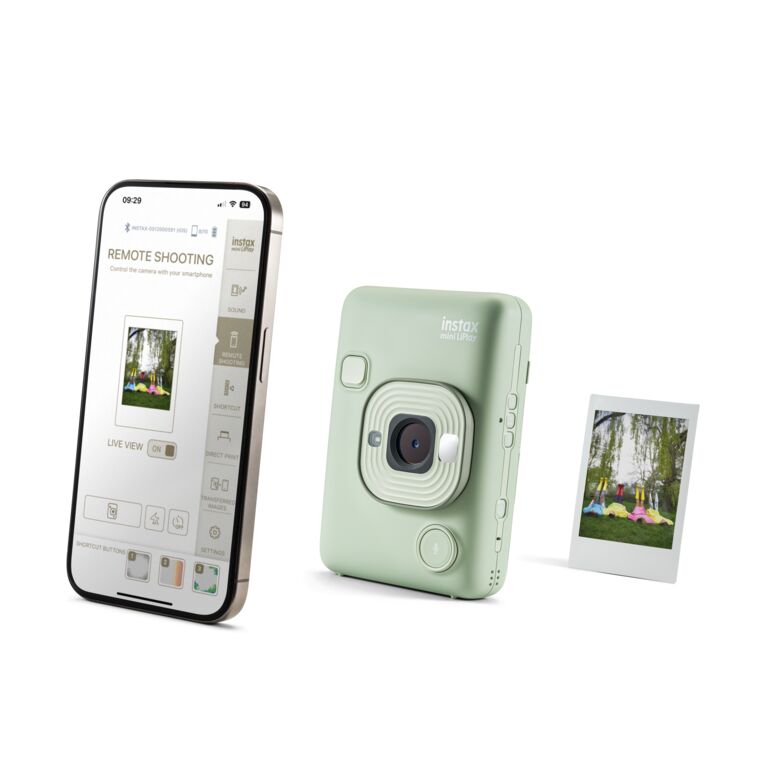 INSTAX Mini LIPLAY Hybrid Instant Camera - (Matcha Green)