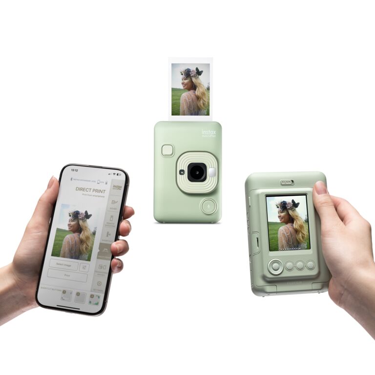 INSTAX Mini LIPLAY Hybrid Instant Camera - (Matcha Green)